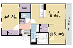 D-ROOM嵯峨嵐山 2LDKの間取図画像