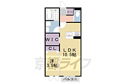 エムルーブル 1LDKの間取図画像