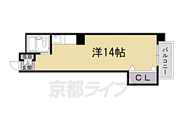 ラ.フォーレ堺町 ワンルームの間取図画像