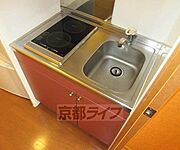 ・コンパクトなキッチンです