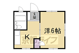メゾン島原 1Kの間取図画像