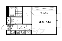 レオパレス滋野 1Kの間取図画像