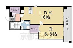 G-クレスト京都四条烏丸 1LDKの間取図画像