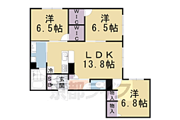 グリシーヌ御所西II 1階/-