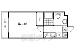 L's堀川 1Kの間取図画像