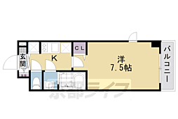 masterycourt 1Kの間取図画像