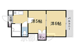 プリマベーラ西京極 2Kの間取図画像