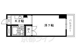 サーライシカワ 1Kの間取図画像