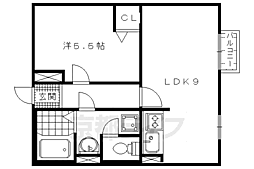 ハイム佐井 1LDKの間取図画像