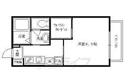 プルミエール十条 1Kの間取図画像