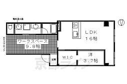 丸福ビル 1SLDKの間取図画像
