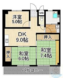 リバーサイドコーポF 3階