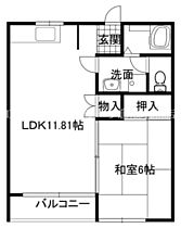 コーポ松園II 201 ｜ 岡山県岡山市南区大福692の3（賃貸アパート1LDK・2階・40.16㎡） その2