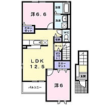 ノーヴァ　I 201 ｜ 岡山県岡山市北区東花尻57番地1（賃貸アパート2LDK・2階・61.06㎡） その2