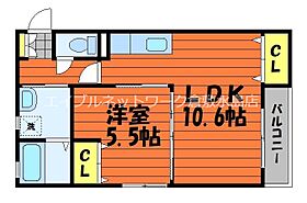 LereveII 201 ｜ 岡山県倉敷市青江837-1（賃貸アパート1LDK・2階・40.36㎡） その2