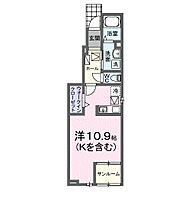 マーベラスＫ3　Ｂ 101 ｜ 岡山県岡山市北区田中607番地8（賃貸アパート1R・1階・35.19㎡） その2