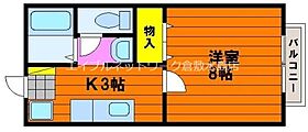 岡山県岡山市北区大内田667（賃貸アパート1K・2階・27.80㎡） その2