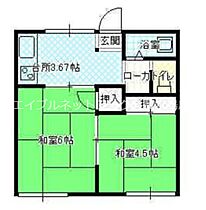 コーポ中山 102 ｜ 岡山県岡山市北区西辛川484-5（賃貸アパート2K・1階・33.00㎡） その2