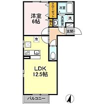 岡山県倉敷市西中新田616-1（賃貸アパート1LDK・1階・43.74㎡） その2