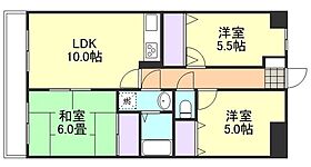 William3 303 ｜ 岡山県岡山市中区赤坂本町12-29（賃貸マンション3LDK・3階・57.80㎡） その2