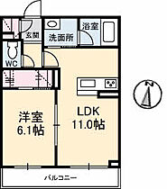 グラン　クレール 203 ｜ 岡山県倉敷市福田町浦田2461-87（賃貸マンション1LDK・2階・41.97㎡） その2