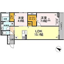 MII 208 ｜ 岡山県倉敷市石見町4-11（賃貸アパート2LDK・2階・65.15㎡） その2