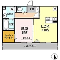 リヴィエール 305 ｜ 岡山県倉敷市児島田の口2丁目1-8（賃貸アパート1LDK・3階・45.04㎡） その2