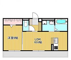 岡山県都窪郡早島町前潟603-6（賃貸アパート1LDK・3階・41.75㎡） その2