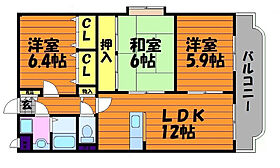 グランディール 201 ｜ 岡山県倉敷市新倉敷駅前3丁目25（賃貸マンション3LDK・2階・69.49㎡） その2