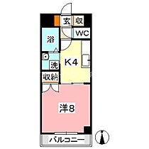 岡山県倉敷市中庄2372-4（賃貸マンション1K・4階・29.00㎡） その2