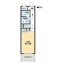 岡山県岡山市北区内山下1丁目（賃貸マンション1R・3階・26.88㎡） その2