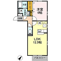 岡山県岡山市北区花尻みどり町9-101（賃貸アパート1LDK・1階・40.56㎡） その2