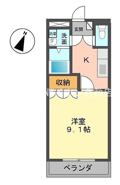 岡山県倉敷市玉島乙島(賃貸アパート1K・1階・30.96㎡)の写真 その2