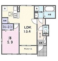 岡山県小田郡矢掛町矢掛（賃貸アパート1LDK・1階・50.87㎡） その2