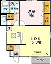 岡山県倉敷市上富井475-1（賃貸アパート1LDK・1階・55.82㎡） その2