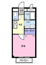 岡山県倉敷市徳芳427番地1（賃貸アパート1K・2階・27.36㎡） その2