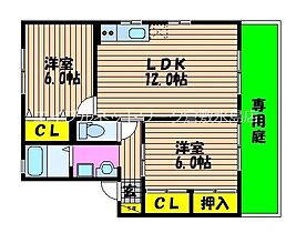 岡山県岡山市北区花尻ききょう町7-103（賃貸アパート2LDK・1階・55.41㎡） その2