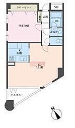 代々木上原128 1LDKの間取図画像