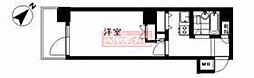 エトワール恵比寿三葉 1Kの間取図画像