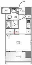 SYNEX赤塚駅前 1Kの間取図画像