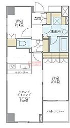 プレミアコート桜台 2LDKの間取図画像