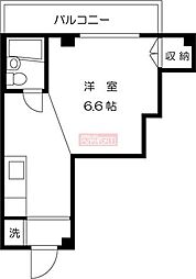 メゾン・ド・ヴァンルージュ 1Kの間取図画像