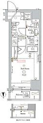 AXAS新宿中落合 1Kの間取図画像