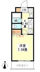 コンフォート西早稲田 1Kの間取図画像