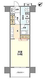 クリオ五反田 ワンルームの間取図画像
