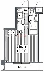 ガラ・ステージ大山 1Kの間取図画像