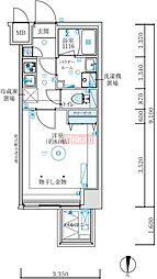 MAXIV練馬TRE 1Kの間取図画像