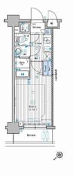 グランド・ガーラ池袋 1Kの間取図画像