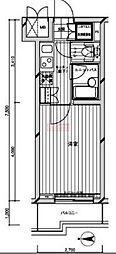 ルーブル練馬 1Kの間取図画像