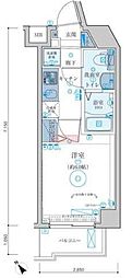 LIVCITY東池袋 1Kの間取図画像